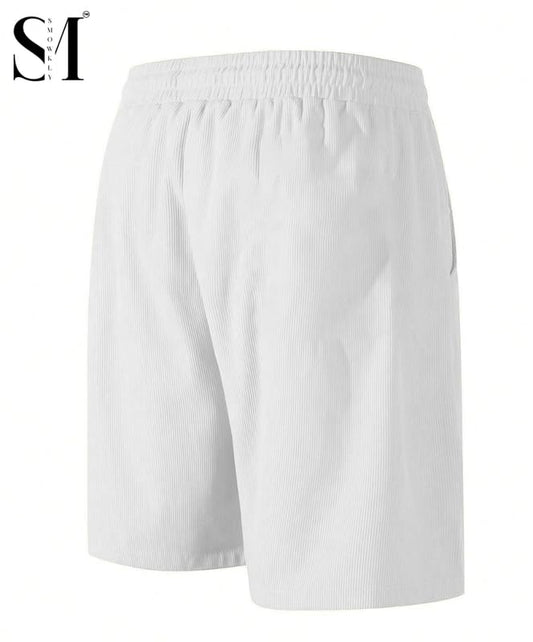 Men's Ribbed Lightweight Casual Shorts