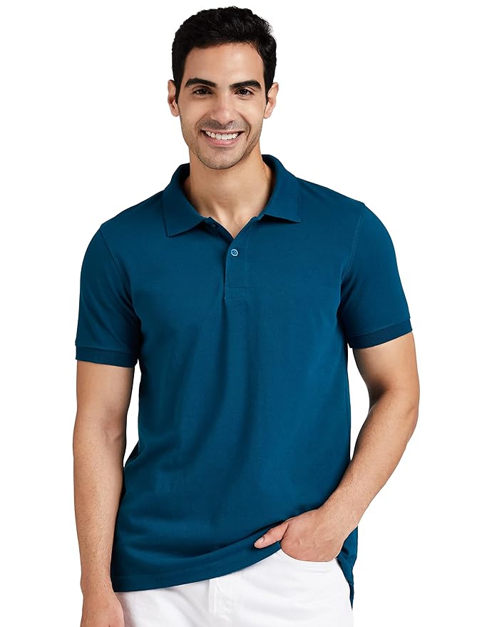 Men's Classic Solid Polo T-Shirt