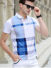 Mens Half Sleeve Solid Colour Polo T shirt with Collar