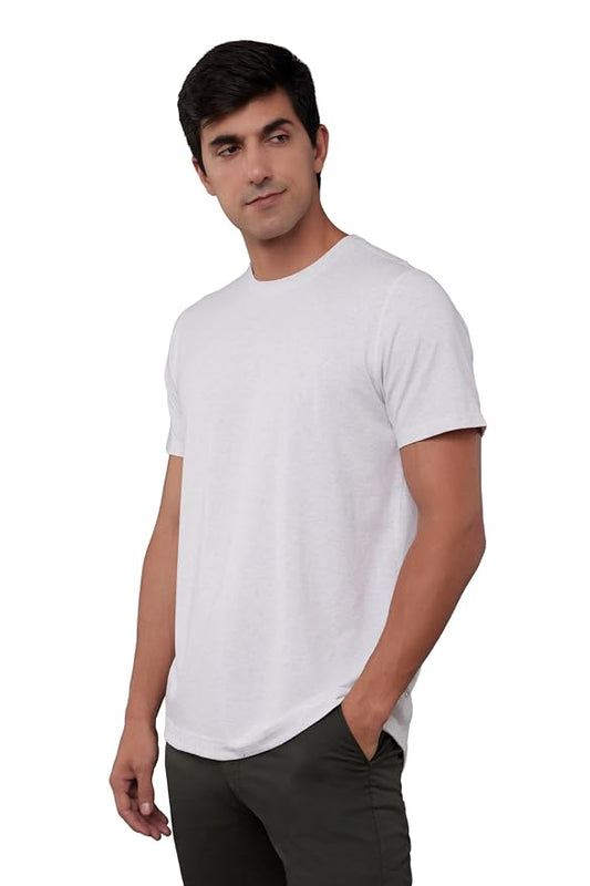 Men's Solid Crew Neck Cotton T-Shirt