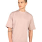 Men's Premium Oversized Solid Crew-Neck T-Shirt