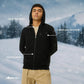 Men's Classic Black Full-Zip Hooded Sweatshirt
