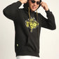 Lzuri Fashion Hip-Hop Back Printed Black Winter Hoodie for Men