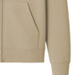 Men's Beige Premium Full-Zip Hooded Sweatshirt