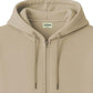 Men's Beige Premium Full-Zip Hooded Sweatshirt