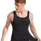 Men's Black Compression Slimming Body Shaper Vest