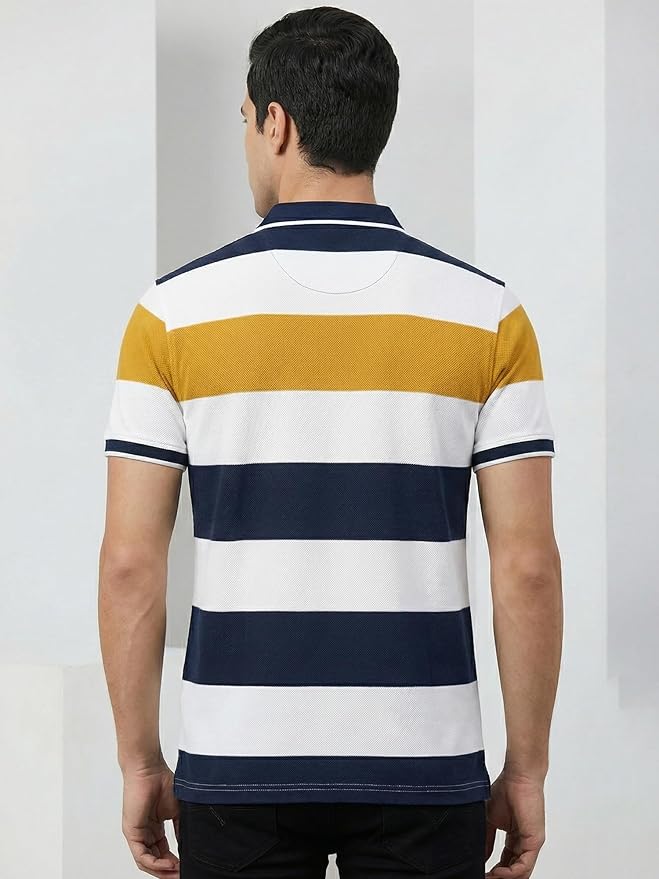 Men's Striped Polo T-Shirt