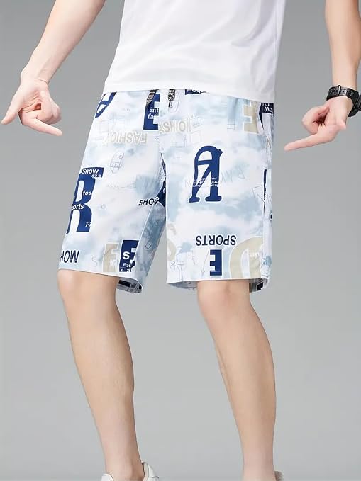 Men's Graphic Print Casual Shorts