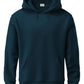 Men's Deep Teal Blue Solid Pullover Hoodie