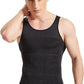 Men's Black Compression Slimming Body Shaper Vest