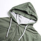 Men's Olive Green Multi-Pocket Full-Zip Hoodie