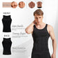 Men's Black Compression Slimming Body Shaper Vest