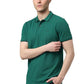 Men's Emerald Green Tipped Polo T-Shirt