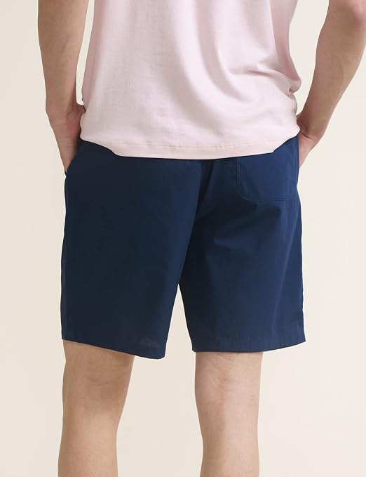 Men's Solid Cotton Casual Shorts