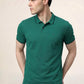Men's Emerald Green Tipped Polo T-Shirt