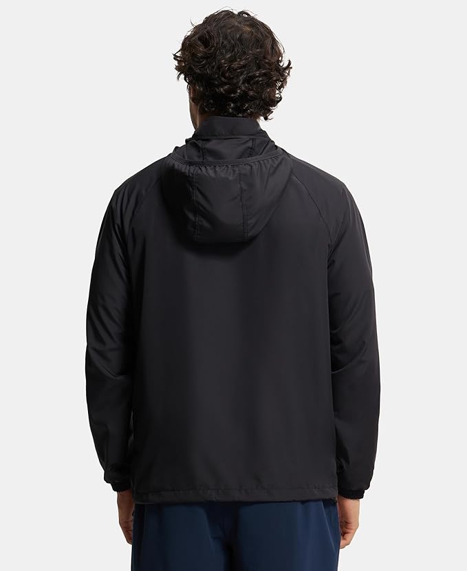 Men's Black Performance High-Neck Running Jacket