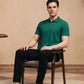 Men's Emerald Green Tipped Polo T-Shirt
