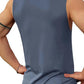 Men's Slate Blue Sleeveless Gym Tank Top