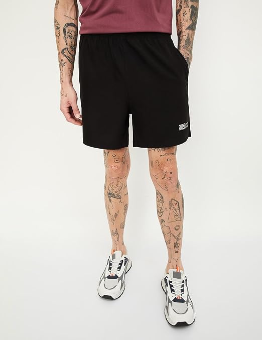 Men's Black Performance Sports Shorts