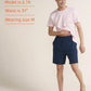 Men's Solid Cotton Casual Shorts