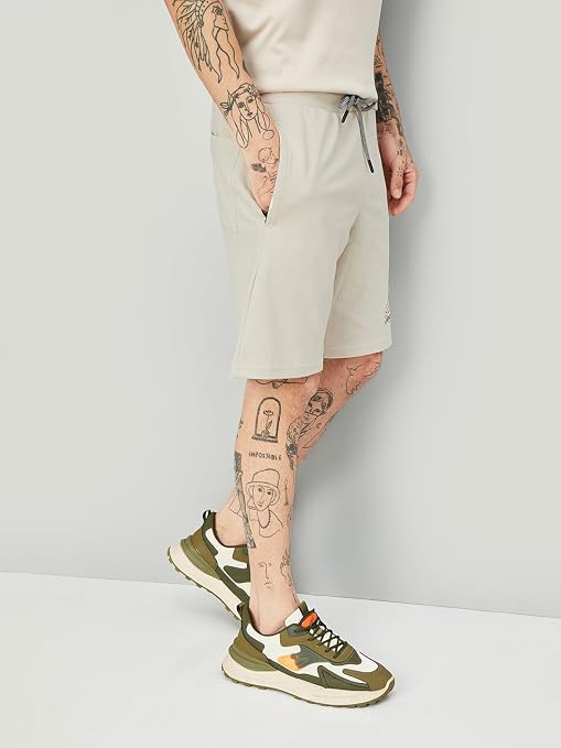 Men's Printed Cotton Casual Shorts