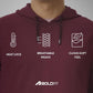 Men's Maroon Pullover Hooded Sweatshirt