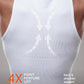 Men's White Compression Slimming Body Shaper Vest