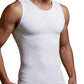 Men's White Compression Slimming Body Shaper Vest