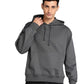 Men's Charcoal Grey Solid Oversized Pullover Hoodie