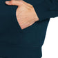 Men's Deep Teal Blue Solid Pullover Hoodie