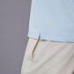 Men's Sky Blue Textured Polo T-Shirt