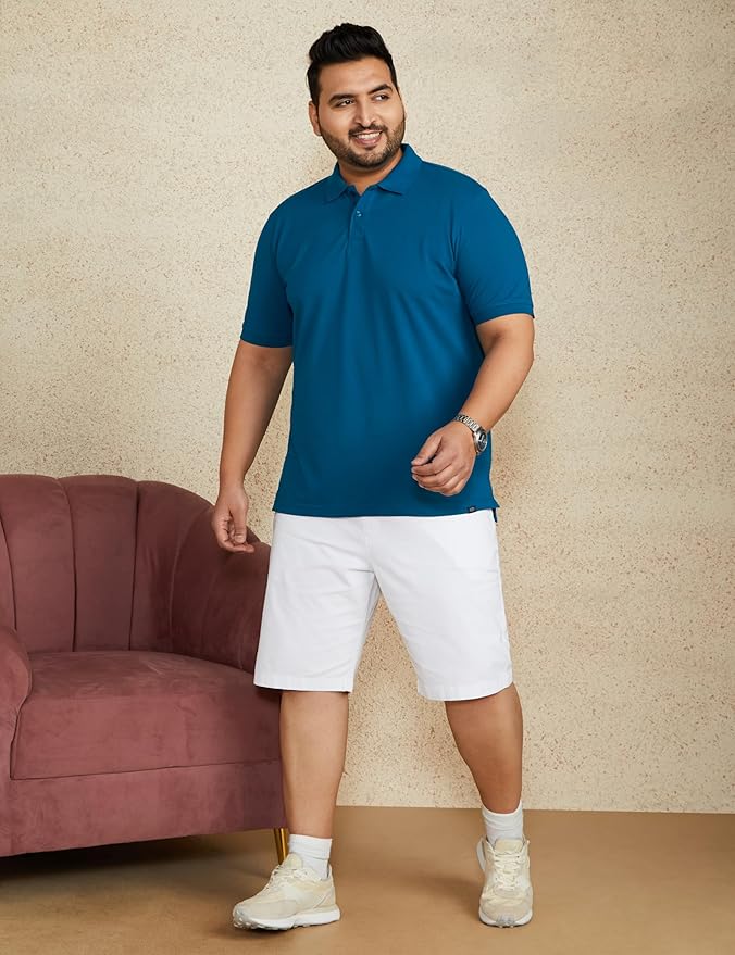 Men's Classic Solid Polo T-Shirt
