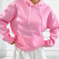Lzuri Fashion Women's Back Printed Pink Hoodie Sweatshirt for Winter