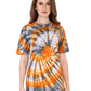 Lzuri Fashion Women's Printed Cotton Tie-Dye T-Shirt – Multicolor