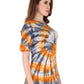 Lzuri Fashion Women's Printed Cotton Tie-Dye T-Shirt – Multicolor
