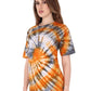 Lzuri Fashion Women's Printed Cotton Tie-Dye T-Shirt – Multicolor