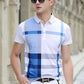 Mens Half Sleeve Solid Colour Polo T shirt with Collar